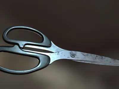 Scissors Rigged And Animated Pack Low-poly 3D model