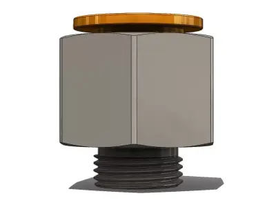 Conexao para Tubos SMC KQ2H16 G03N Tube Connection 3D model