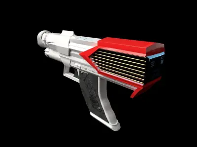 P1400 1-5Kw Power Laser Gun Free low-poly 3D model
