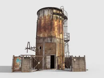 Old Water Tower 3D model