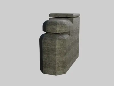 Bunker WW2 Low-poly 3D model purchase