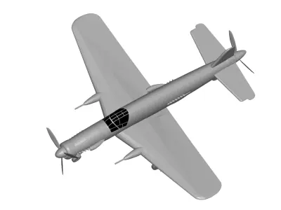 Dornier Do 335 3D model purchase