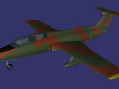 Aero L-29 Delfin Low-poly 3D model