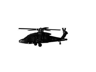 Modern Helicopter 3D Printable Model 3D print model