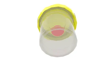 Writing Brush Cup 3D model