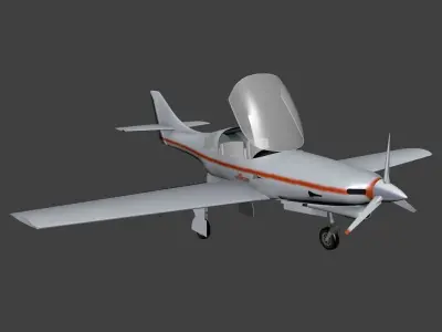 Lancair 235 Free low-poly 3D model