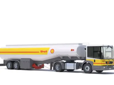 Mercedes Econic  airport refueler 3D model