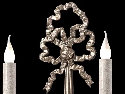 proantic Pair Of Bronze Wall Light 3D model