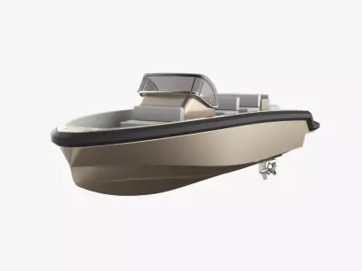 6 Meter Yacht Tender Runabout 3D model