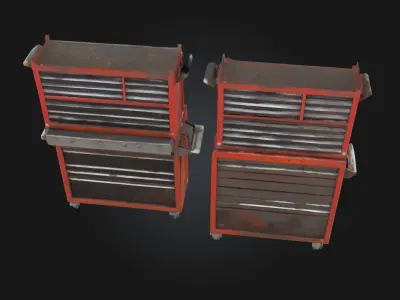 Toolbox Duo  Compact and Versatile Storage Solution 3D model