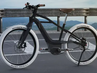 Vintage electric bicycle Serial 1 MOSH TRIBUTE 3D model