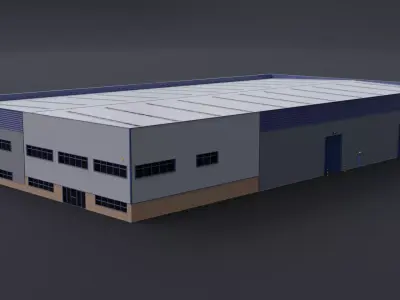Warehouse 5 Low-poly 3D model