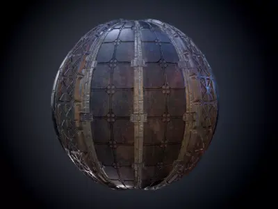 Sci-Fi Military Seamless PBR Texture 21 Texture