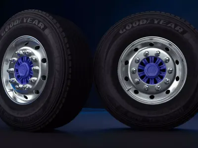 Trailer Wheel 3D model