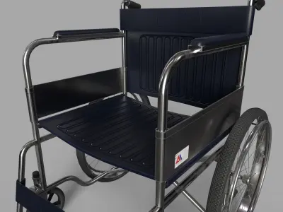 Wheelchair Low-poly 3D model purchase