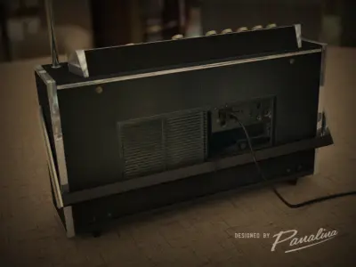 Panalina Vintage Radio Satellit 1968 3D model
