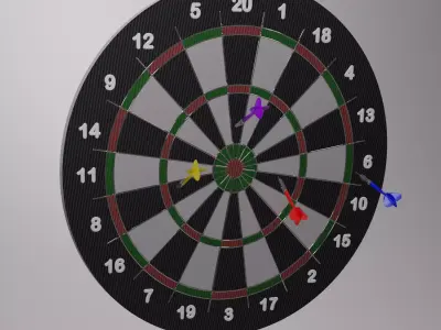 DART GAME 3D model