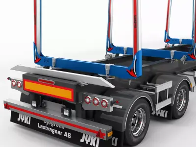 Timber Trailer JYKI 3D model