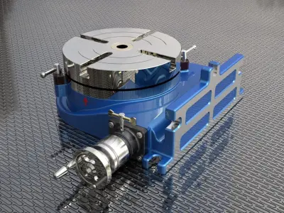 Manual Rotary Table Free 3D model