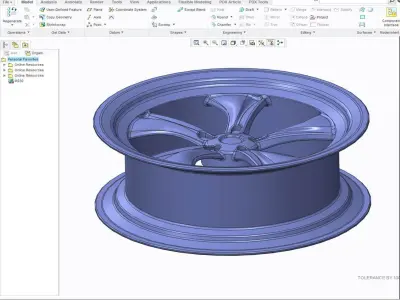 Wheel01 wheel Inventor Free 3D model
