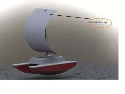 simple boat Free 3D model