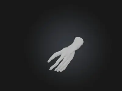 Bloodly Body part Low-poly 3D model