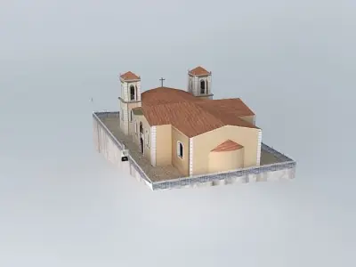 Church HOLY TRINITY-OVER CITY KYPARISSIA Free 3D model