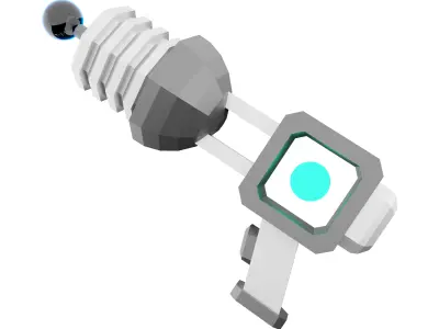 3d game pistol low poly icon 3D model