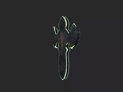 Stylized Floating Runes Multiple Asset Low-poly 3D model