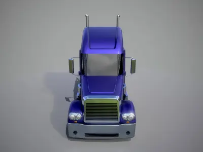 American Truck 6 and upgrades - Mobile Asset Low-poly 3D model