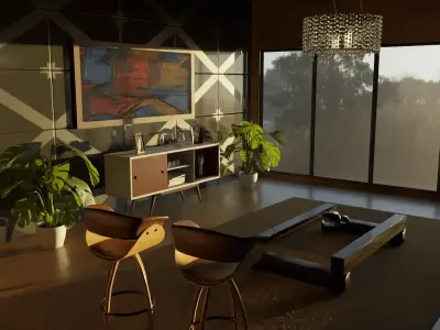 RACK RETRO Low-poly 3D model