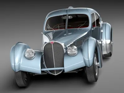 Bugatti Type 57 Atlantic 3D model purchase