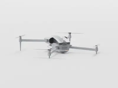 Quadcopter Drone Low-poly 3D model purchase