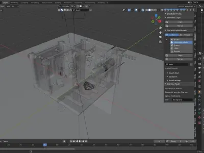 HARRY POTTER ISOMETRIC ROOM  3D model