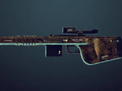 Sniper Rifle - Sci-Fi Concept 3D model
