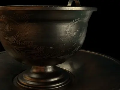 Antique Coffee Cup 3D model