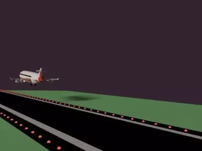 boeing plane Free low-poly 3D model