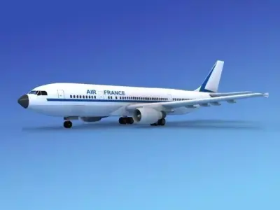 Airbus A300 Air France 3D model