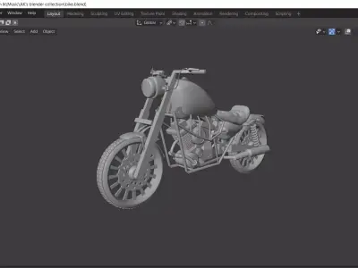 Bike 3d model motorcycle Free 3D model