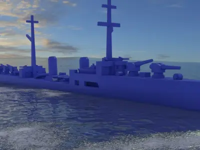 Okhotnik destroyer 1917 3D print model