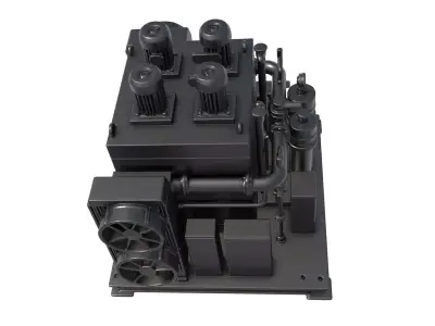 Industrial Sci Fi Engine - science fiction Engine - engine 3D print model