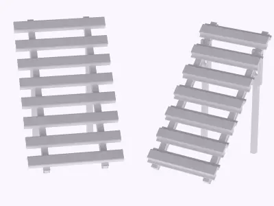 HO Set of 2 avalanche barriers train model  3D print model
