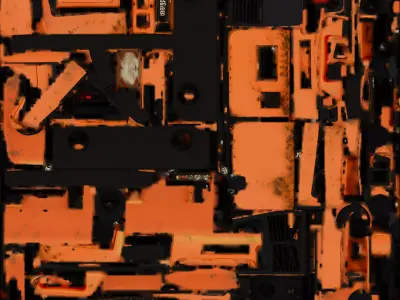 Worn Portable Generator 3D Model Survival Power Source Low-poly 3D model