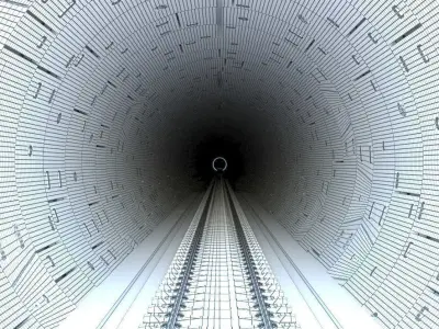 Railway Tunnel 3D model