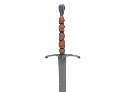Long Sword with PBR material Game ready Low-poly 3D model