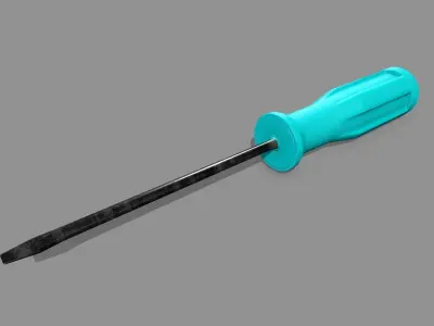 screwdriver Low-poly 3D model 22