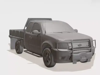 Big Buddy Pickup Cute Cartoon 3D Printable Toy Truck 3D print model