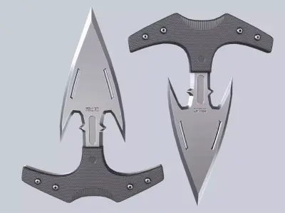 Punch dagger Low-poly 3D model