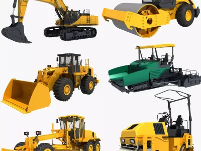 Collection Construction Vehicles 03  3D model