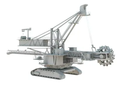 Bucket Wheel Excavator 3D model by sreerajbaburajan